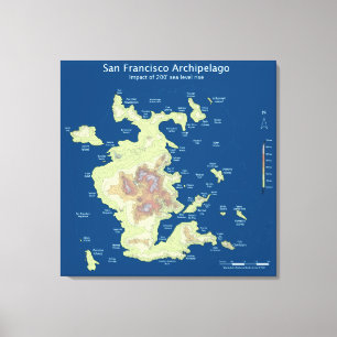 Toile Archipel de San Francisco, 200' hausse 32" de