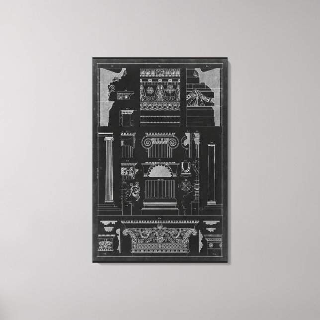 Toile Architecture graphique IV (Recto)