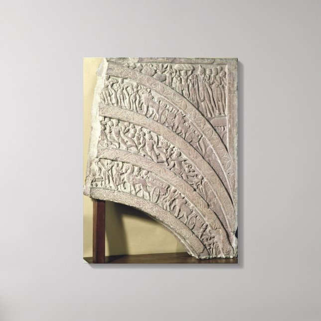 Toile Architrave from a gateway, red sandstone, Mathura, (Recto)