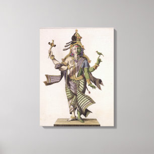 Toile Ardhanarishvara, de 'voyage Indes aux. et d'une La
