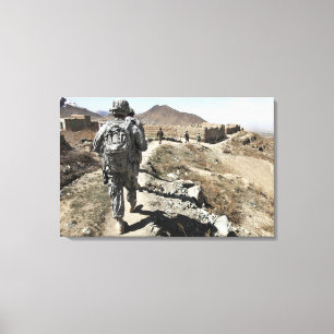 Toile Armée nationale afghane et soldats des USA