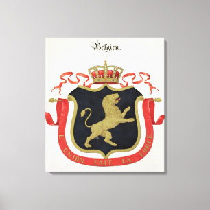 Toile Armoiries de la famille royale belge, d'une collec