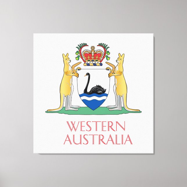 Toile Armoiries de l'Australie occidentale (Recto)