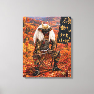 Toile Armure de samouraï Takeda Shingen Automne 16x20