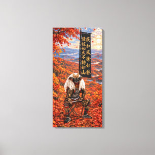 Toile Armure de samouraï Takeda Shingen Automne 16x32