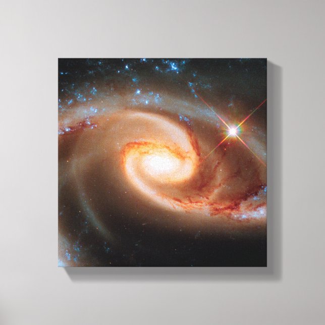 Toile Arp 273 Galaxies Roses Hubble Espace Photo (Recto)