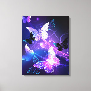 Toile Arrière - plan avec papillons de nuit