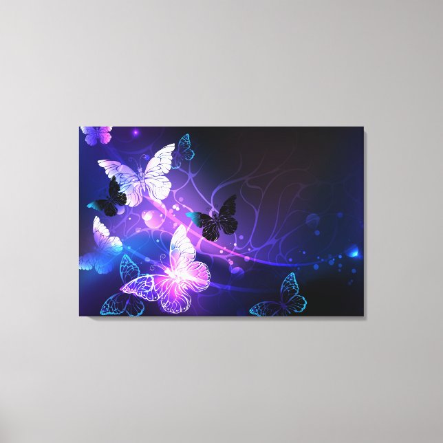 Toile Arrière - plan avec papillons de nuit (Recto)