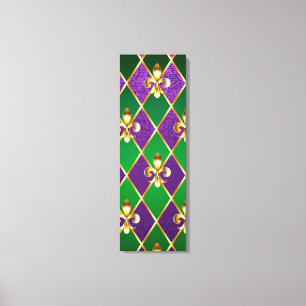 Toile Arrière - plan de bijoux Mardi Gras