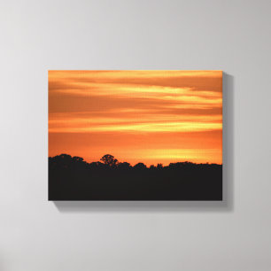 Toile Arrière - plan de coucher de soleil