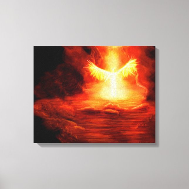 Toile Arrivée d'un ange (Recto)