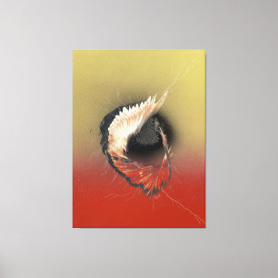 Toile Arrivée sur une aile et une prière