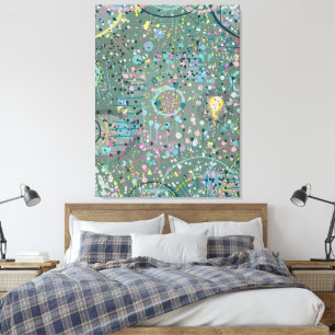Toile Art abstrait : À travers la prairie