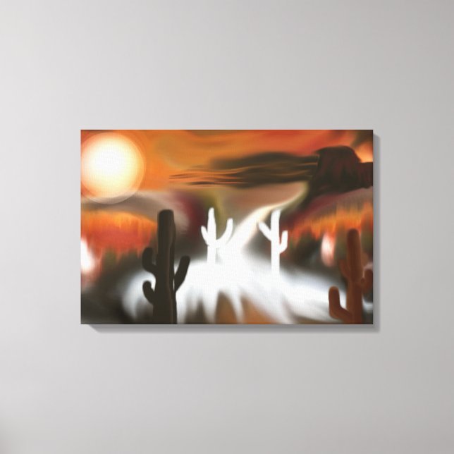 Toile Art Abstrait Feu et glace du sud-ouest (Recto)