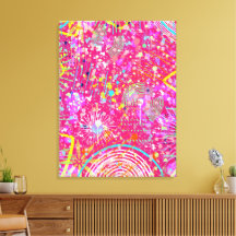 Art abstrait maximaliste : le magasin de bonbons