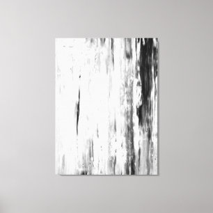 Toile Art abstrait noir et blanc "de pic à glace"