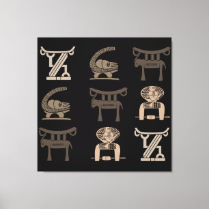Toile Art africain moderne abstrait contemporain