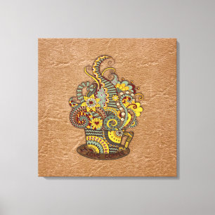 Toile Art artistique-dessin de gribouillis