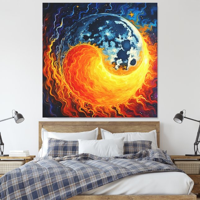 Toile Art Celestial Yin Yang (Insitu(Chambre))