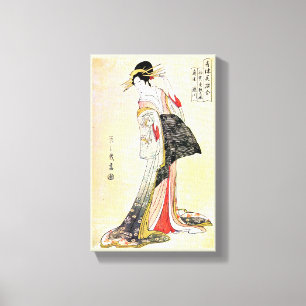 Toile Art classique japonais oriental frais de dame de