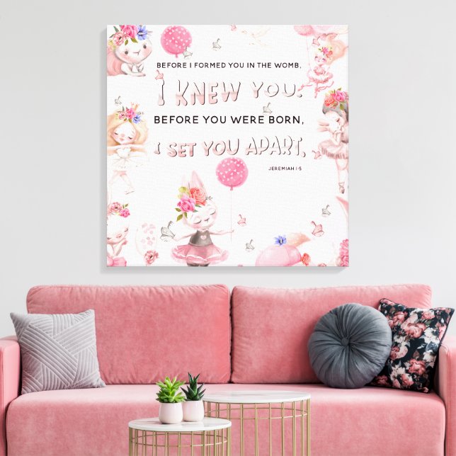 Toile Art de crèche chrétienne - Verset biblique de Jéré (Insitu(Salon))