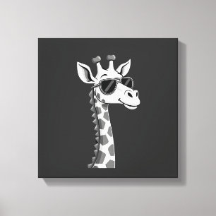 Toile Art de girafe cool pour hommes femmes enfants amat