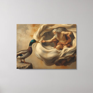 Toile Art de la Renaissance parodiant un canard – Canard
