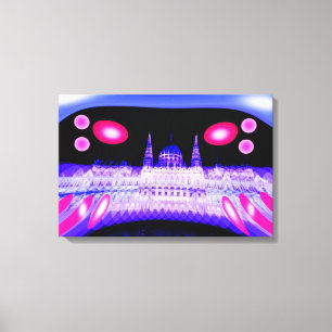 Toile Art de l'invasion Alien