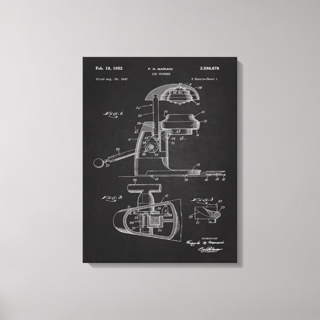 Toile Art du Croiseur de glace 1947 (Recto)