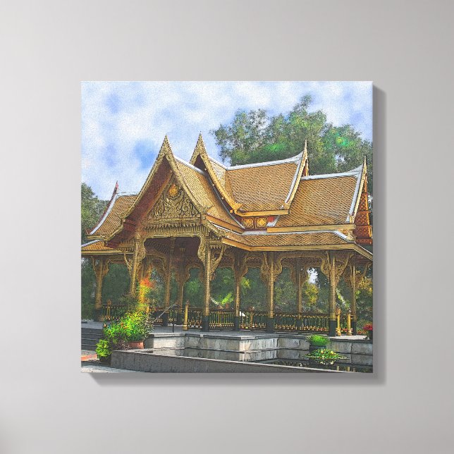 Toile Art du pavillon thaïlandais - Art Carré (Recto)