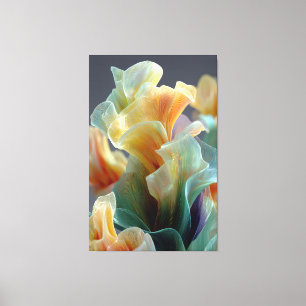 Toile Art Fantastique de Pétales de Verre Arc-en-Ciel Pa