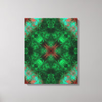 Art fractal de géométrie sacrée émeraude