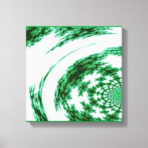 Toile Art fractal vert