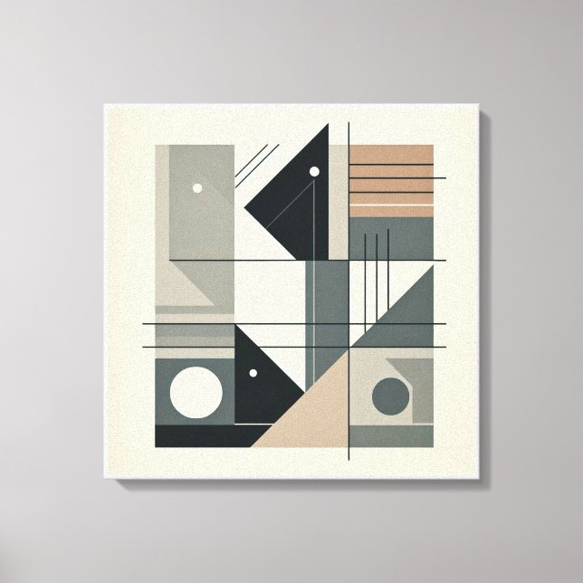 Toile Art géométrique minimaliste (Recto)