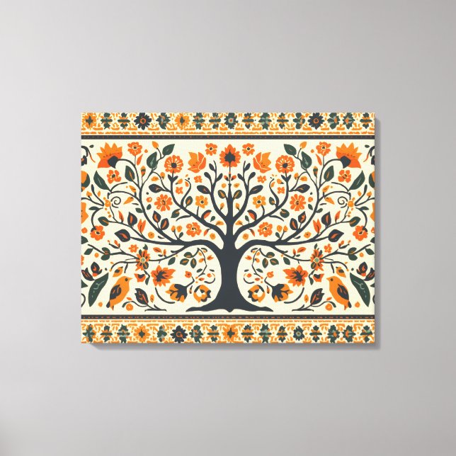 Toile Art Madhubani mondialement connu (Recto)