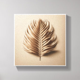 Toile Art minimaliste de luxe de feuille de palmier - Be
