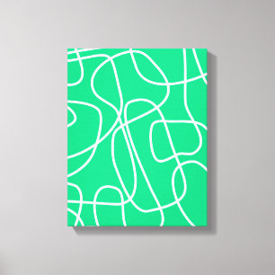 Toile Art moderne Abstrait en vert   Artsy