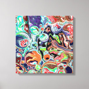 Toile Art moderne coloré Abstrait Fluid