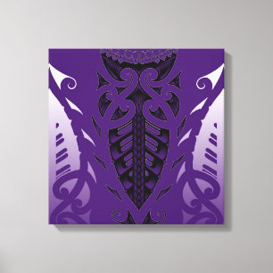 Toile Art moderne de conception maorie tribale de