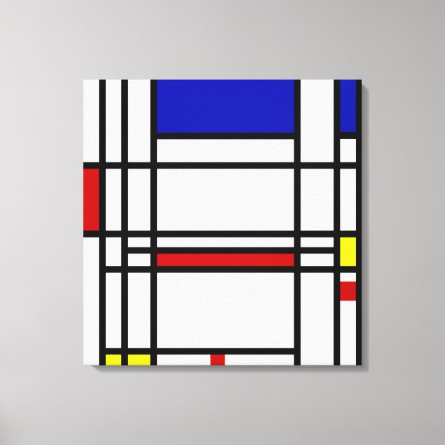 Toile Art Moderne Mondrian (Recto)