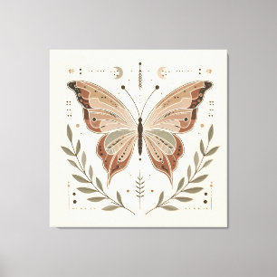 Toile Art Mur Élégant Papillon