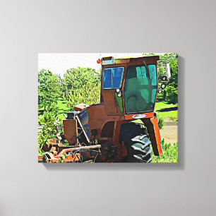Toile Art numérique Moyen-Ouest Tractor Canvas