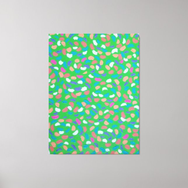 Toile Art peint Spring Greens (Recto)