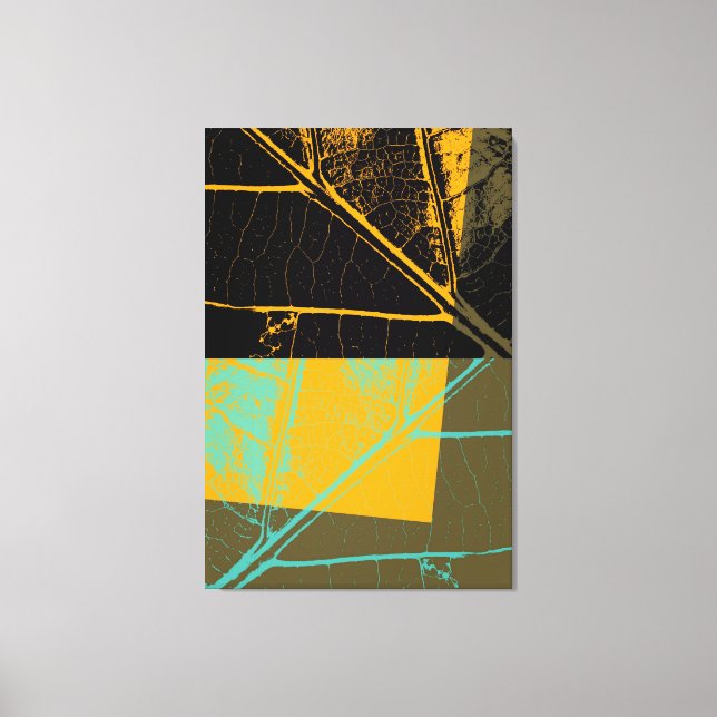 Toile Art pop feuille (Recto)