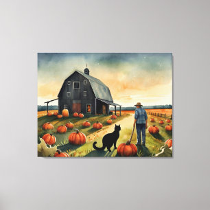 Toile Art populaire Automne Americana