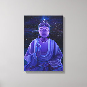 Toile Art pourpre de mur de peinture de galaxie