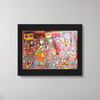 ARTISANAT DE STYLE RADHA - KRISHNA INDIAN MADHUBAN