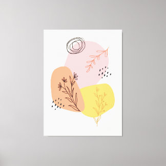 Toile Artisanat en Olive Abstrait, Formes géométriques, 