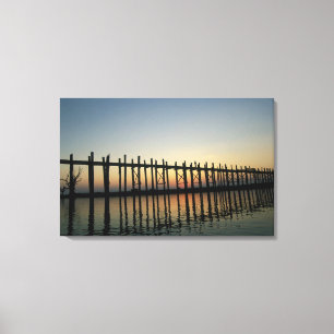 Toile Asie, Birmanie (Myanmar) : Silhouette d'U Bien 2