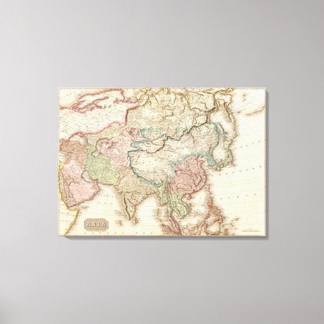 Toile AsieCarte panoramiqueAsie 2 (Recto)